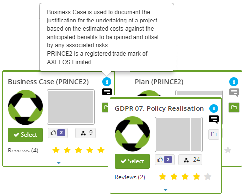 Figure 03 – Its Templates may well be OpusView’s secret sauce. Longer term, it could be a major success factor for building an ecosystem or community bigger than IdeasCast around the product (for IdeasCast, better to be part of a huge and growing pool, than all of a small and static pool). Templates should be seen as embodying corporate memory in an accessible and re-usable form, in my view.