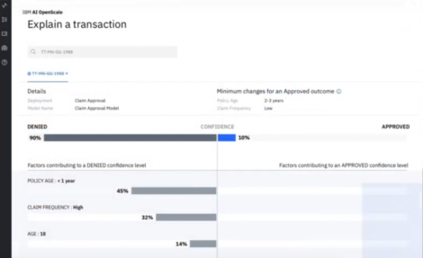 Fig 03 - OpenScale explainability function