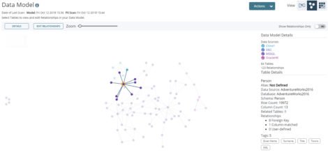 Fig 01 Relationship visualisation in Broadcom Test Data Manager