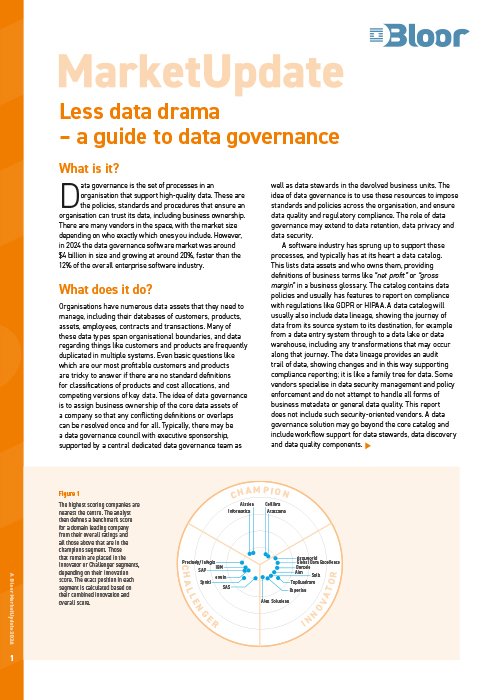 Cover for Data Governance (2024)