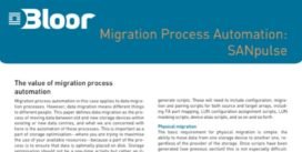 Cover for Migration Process Automation: SANpulse